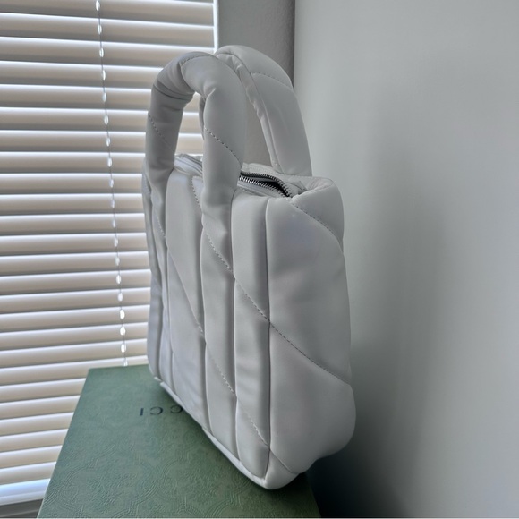 ZARA BRIGHT WHITE PUFFY CROSSBODY BAG - Picture 4 of 4